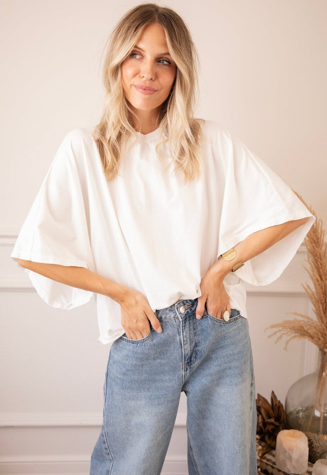 Butterfly Base Off White - T-Shirt - ellemilla