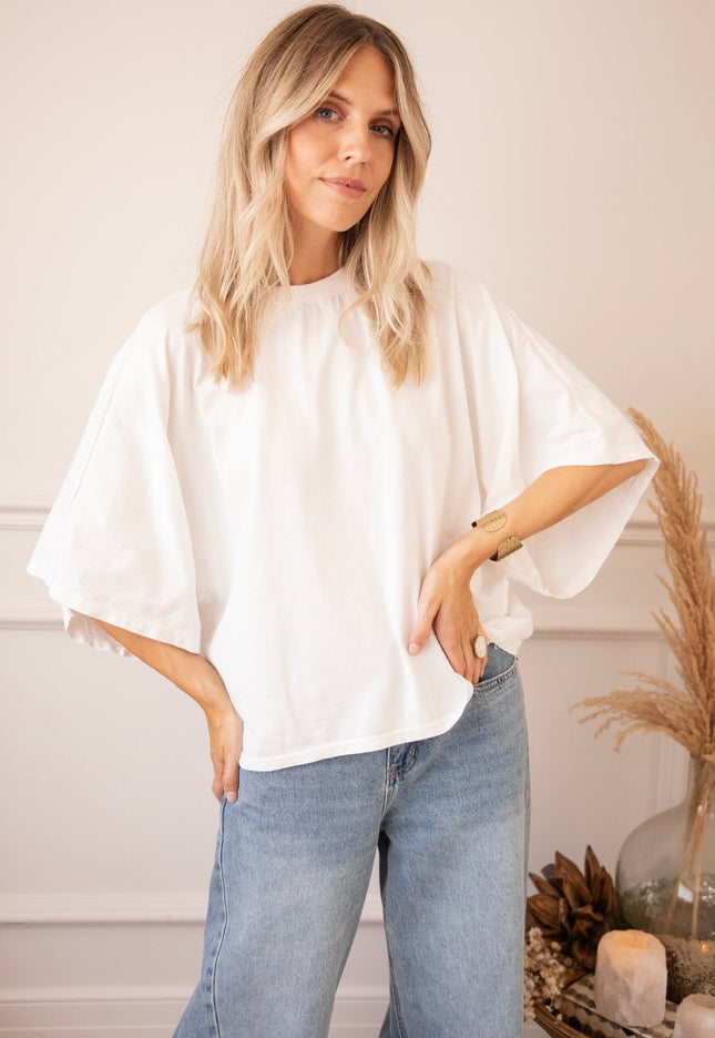 Butterfly Base Off White - T-Shirt - ellemilla