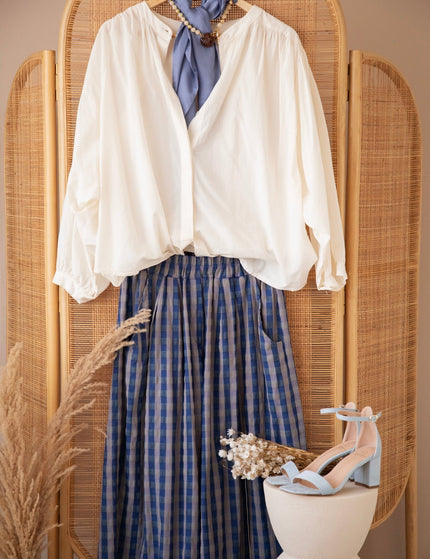 Candy Check Dark Blue - Broek - ellemilla