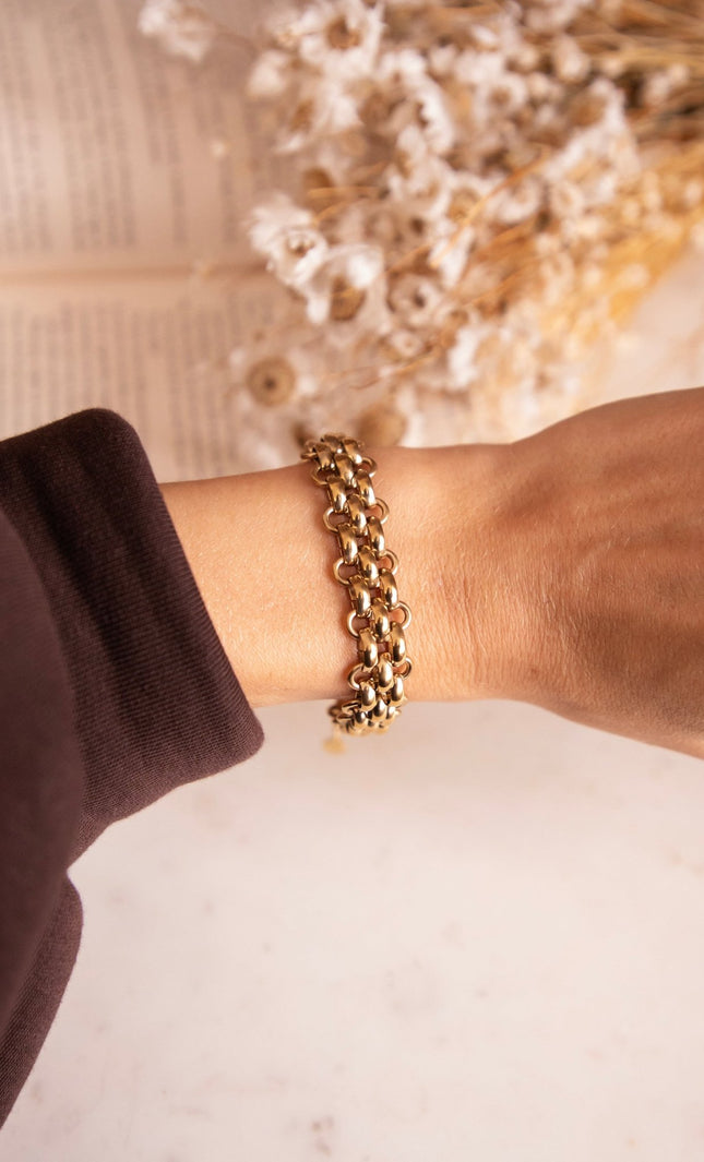 Chain Reaction Gold - Armband - ellemilla