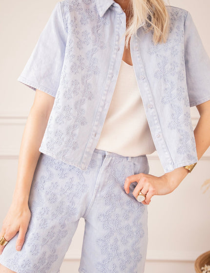 Chrissy Grace Soft Blue - Short - ellemilla