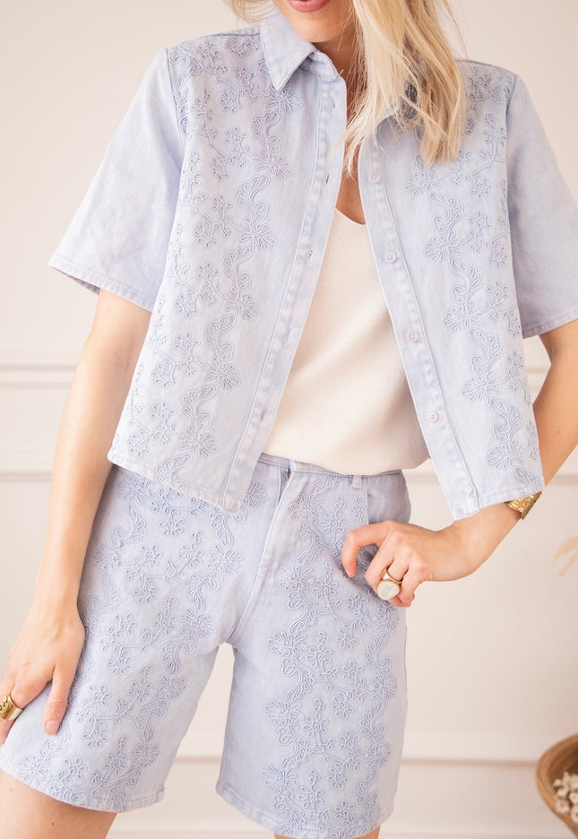 Chrissy Grace Soft Blue - Short - ellemilla