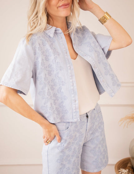 Chrissy Grace Soft Blue - Short - ellemilla