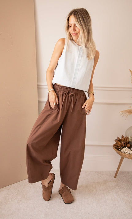 Cloud Walk Brown - Broek - ellemilla
