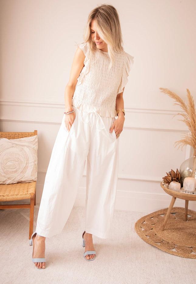 Cloud Walk White - Broek - ellemilla
