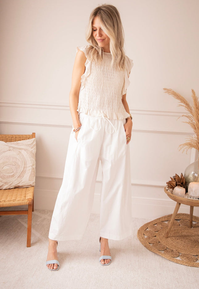 Cloud Walk White - Broek - ellemilla