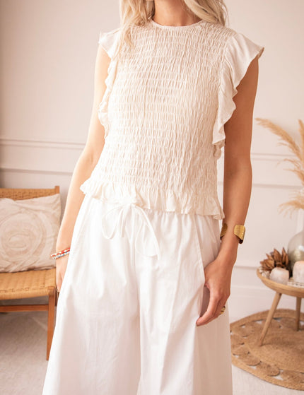 Cloud Walk White - Broek - ellemilla