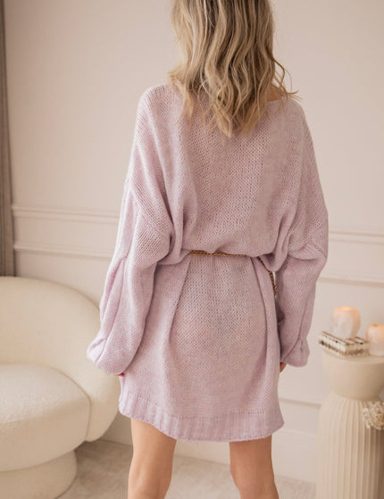 Coco Cable Lila - Sweater Dress - ellemilla