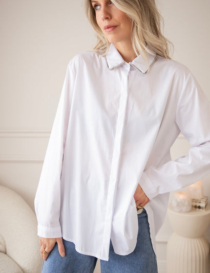 Collar Glow White - Blouse - ellemilla