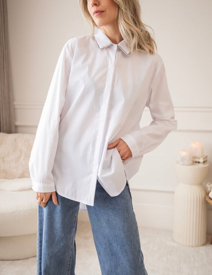 Collar Glow White - Blouse - ellemilla