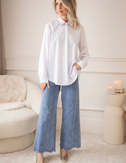 Collar Glow White - Blouse - ellemilla