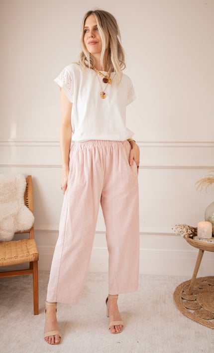 Corduroy Joy Soft Pink - Broek - ellemilla