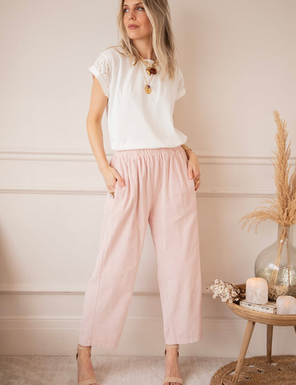 Corduroy Joy Soft Pink - Broek - ellemilla