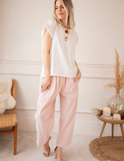 Corduroy Joy Soft Pink - Broek - ellemilla