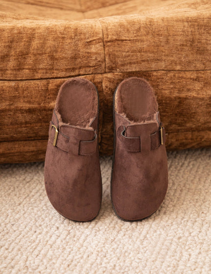 Cozy Buckle Clogs Choco - Flats - ellemilla