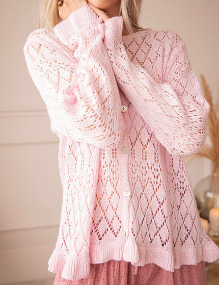 Crochet Charm Baby Pink - Vest - ellemilla