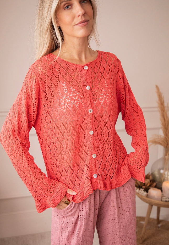 Crochet Charm Raspberry - Vest - ellemilla