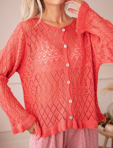 Crochet Charm Raspberry - Vest - ellemilla