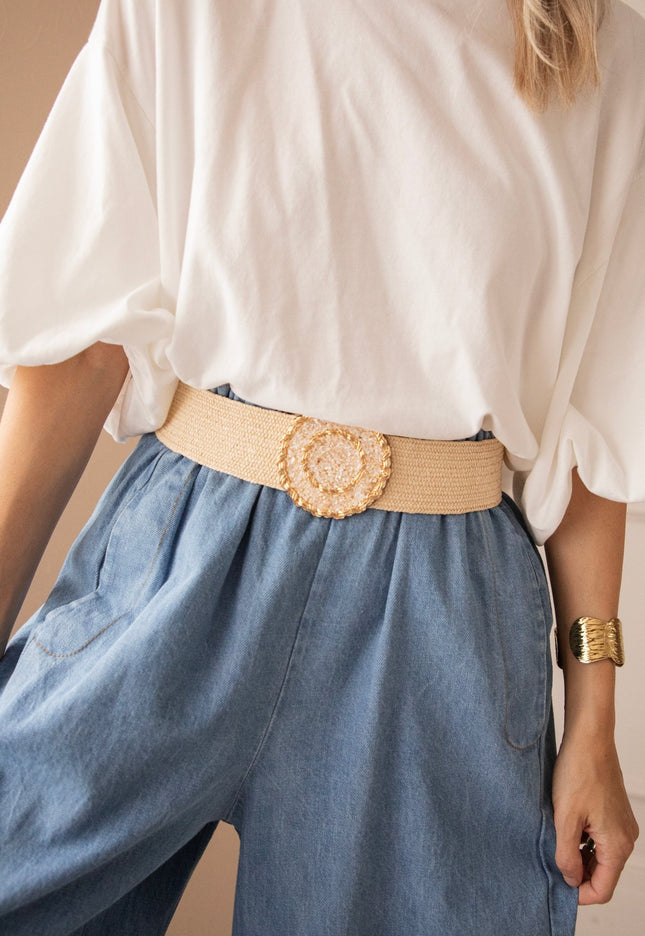 Crystal Circle Beige - Riem - ellemilla
