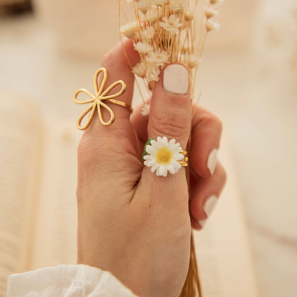 Daisy White - Ring - ellemilla