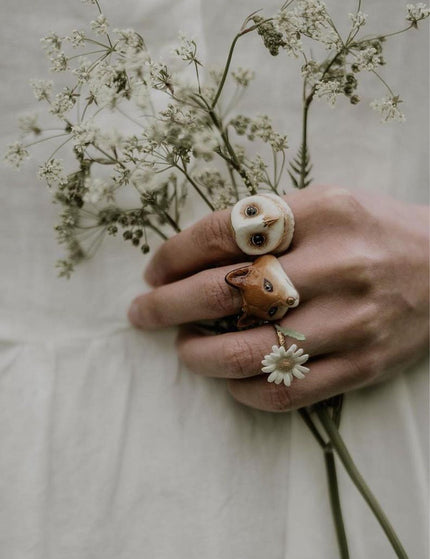 Daisy White - Ring - ellemilla