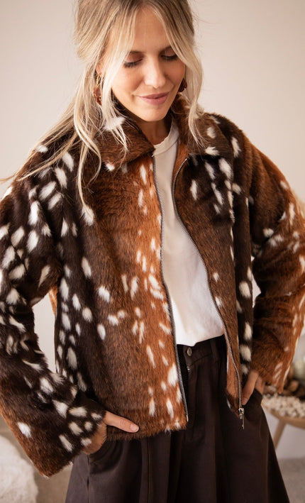 Deer Darling Brown - Jacket - ellemilla
