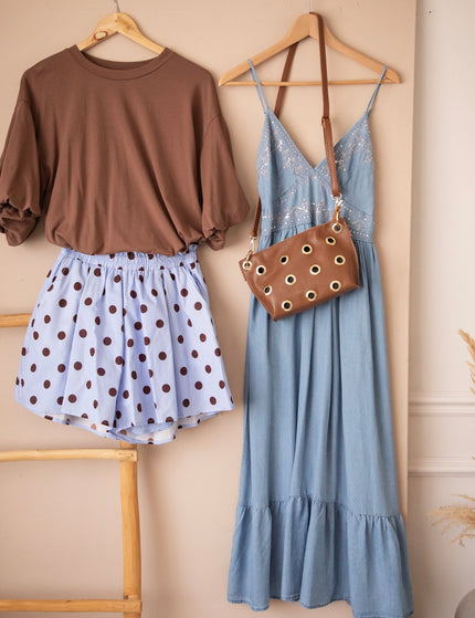 Denim Dazzle Blue - Maxi Jurk - ellemilla