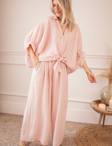 Diamora Linen Soft Pink - Combi Set - ellemilla