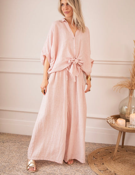 Diamora Linen Soft Pink - Combi Set - ellemilla