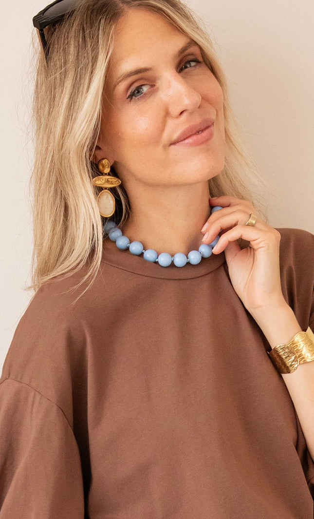 Dolce Bead Baby Blue - Ketting - ellemilla