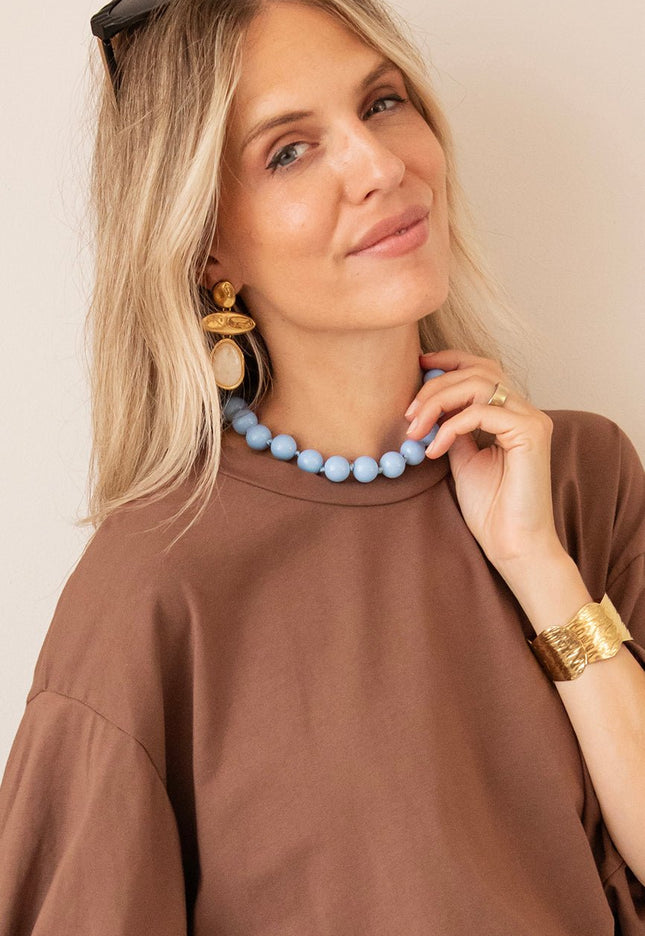 Dolce Bead Baby Blue - Ketting - ellemilla