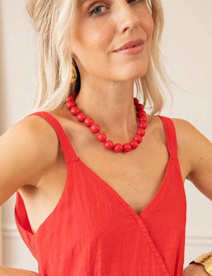 Dolce Bead Red - Ketting - ellemilla