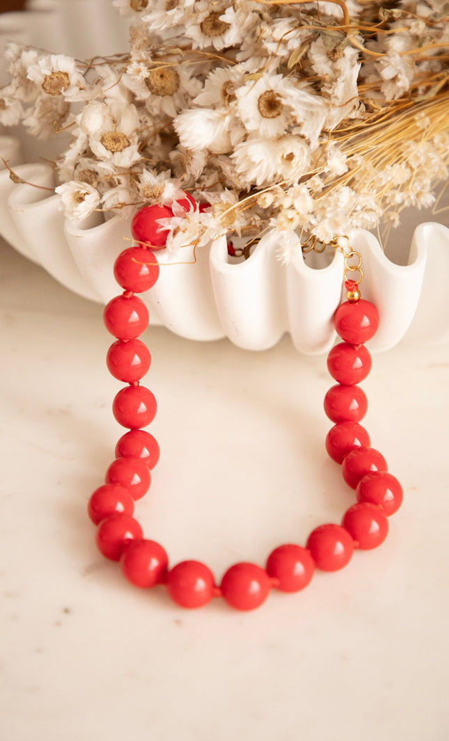 Dolce Bead Red - Ketting - ellemilla