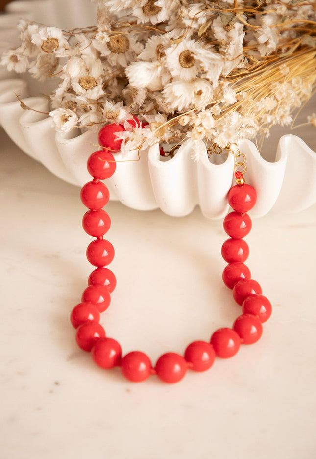 Dolce Bead Red - Ketting - ellemilla