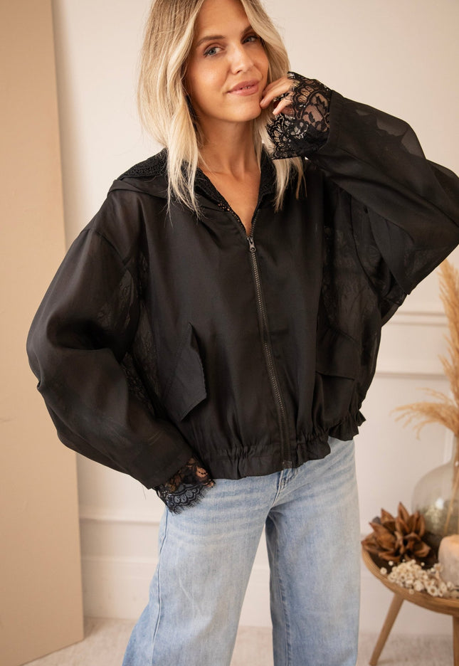 Donna Lace Black - Jacket - ellemilla