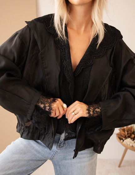 Donna Lace Black - Jacket - ellemilla