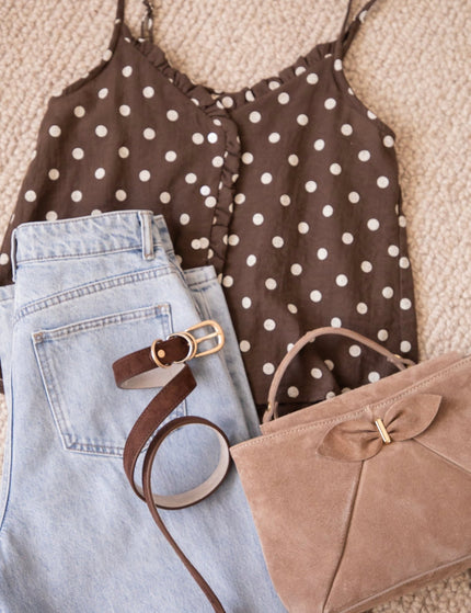 Dora Dot Brown/Off White - Top - ellemilla