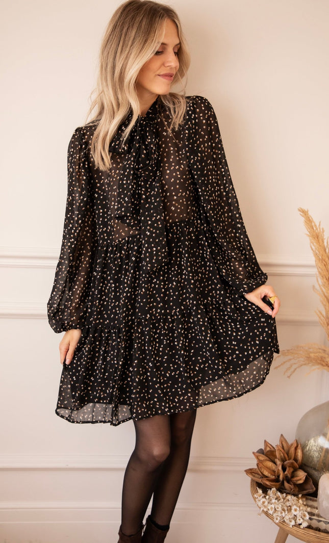 Dottie Darling Black - Jurk - ellemilla