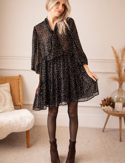 Dottie Darling Black - Jurk - ellemilla