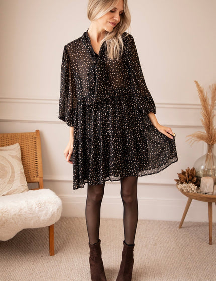 Dottie Darling Black - Jurk - ellemilla