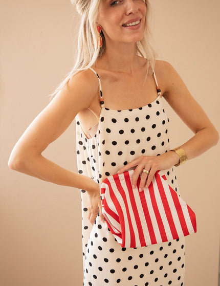 Dream Beads & Dots Beige/Black - Maxi Jurk - ellemilla
