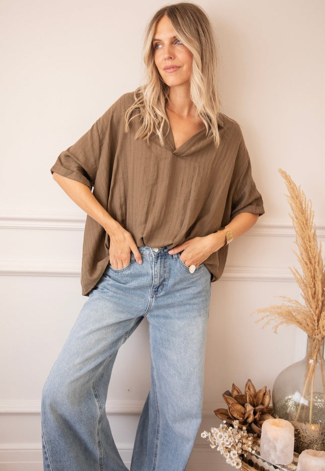 Easy Escape Kaki - Blouse - ellemilla