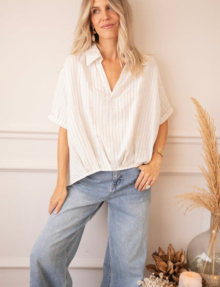 Easy Escape White - Blouse - ellemilla