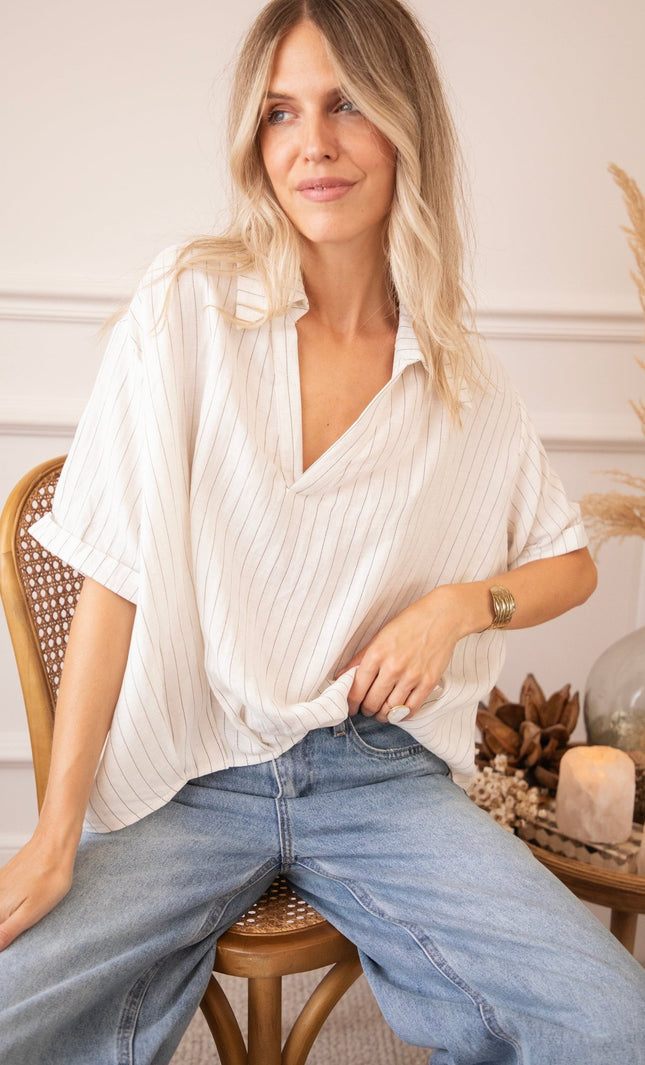 Easy Escape White - Blouse - ellemilla