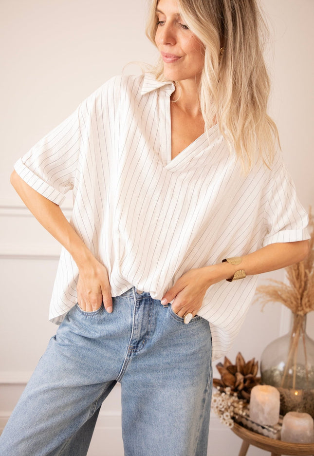 Easy Escape White - Blouse - ellemilla