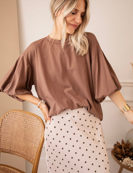 Easy Puff Brown - T-Shirt - ellemilla