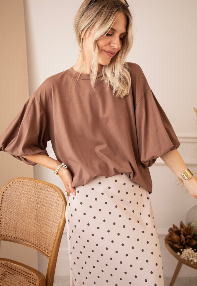 Easy Puff Brown - T-Shirt - ellemilla