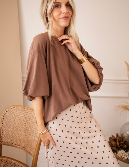 Easy Puff Brown - T-Shirt - ellemilla
