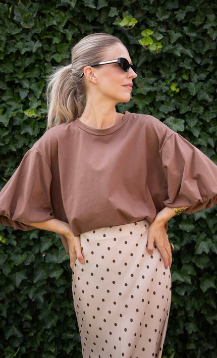 Easy Puff Brown - T-Shirt - ellemilla
