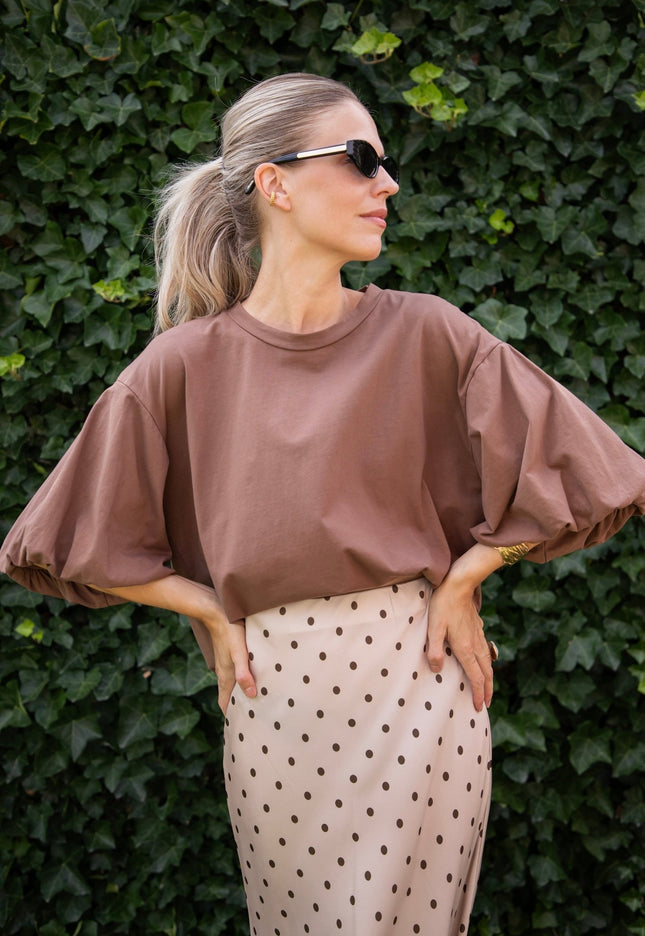 Easy Puff Brown - T-Shirt - ellemilla